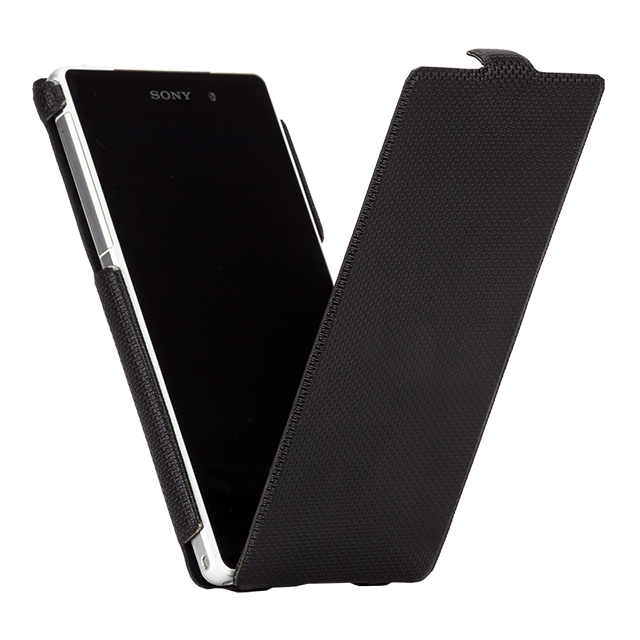 【XPERIA Z2 ケース】Slim Flip Case Blackサブ画像