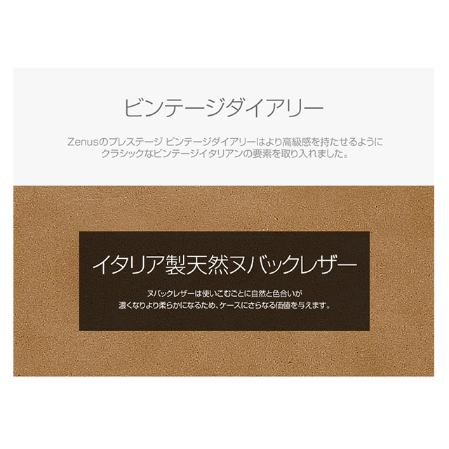 【XPERIA Z2 ケース】Prestige Vintage Diarygoods_nameサブ画像