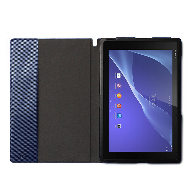 【XPERIA Z2 Tablet ケース】Masstige Metallic Diary ネイビーサブ画像