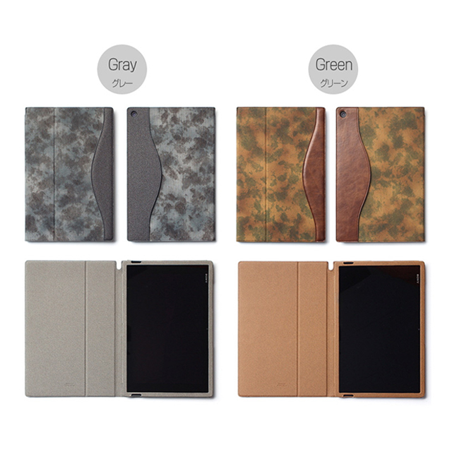 【XPERIA Z2 Tablet ケース】Camo Diary グリーンサブ画像