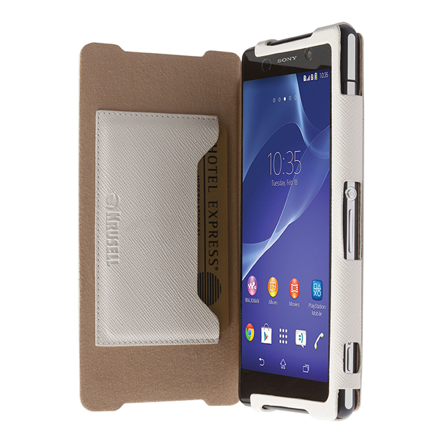 【XPERIA Z2 ケース】FlipCase Malmo Whiteサブ画像