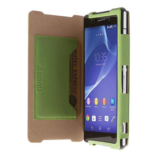 【XPERIA Z2 ケース】FlipCase Malmo Greenサブ画像