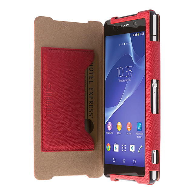 【XPERIA Z2 ケース】FlipCase Malmo Redgoods_nameサブ画像