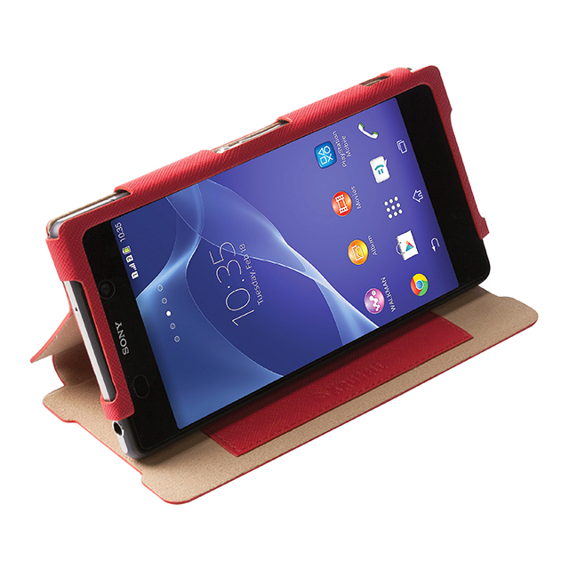 【XPERIA Z2 ケース】FlipCase Malmo Redgoods_nameサブ画像