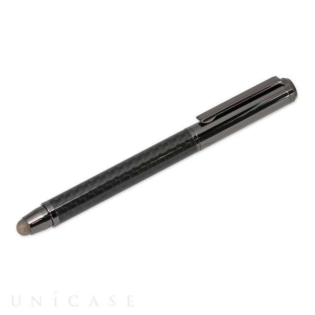 Carbon Touch Pen with ballpoint pen (ブラックカーボン＆ブラック)