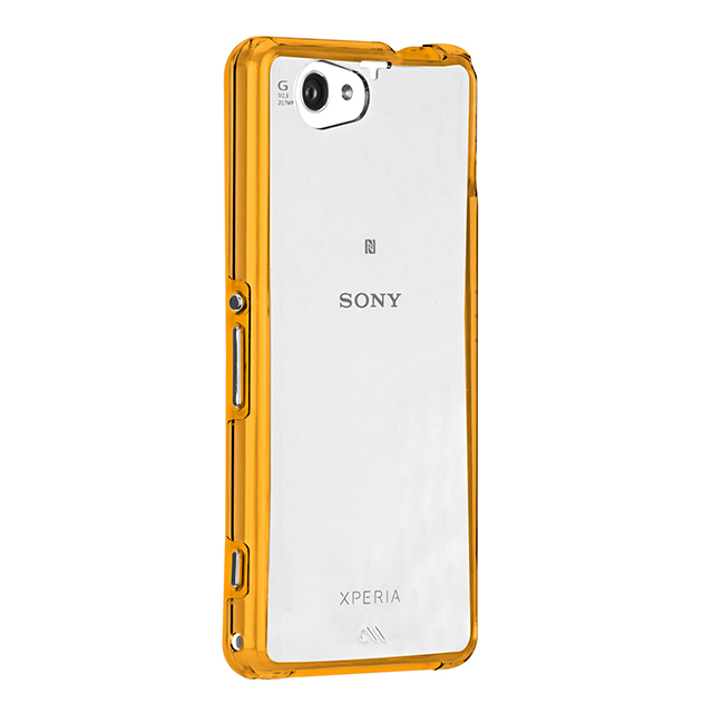 【XPERIA A2/Z1 f ケース】Hybrid Tough Naked Case Clear/Orangeサブ画像