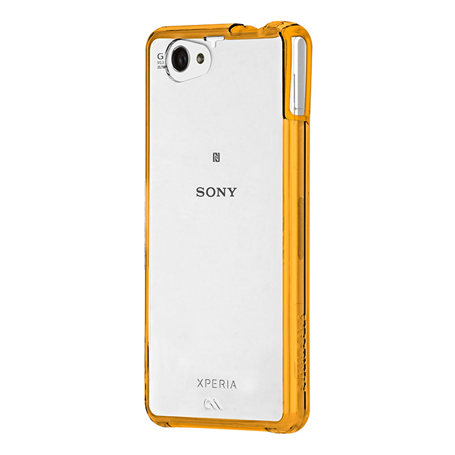 【XPERIA A2/Z1 f ケース】Hybrid Tough Naked Case Clear/Orangeサブ画像