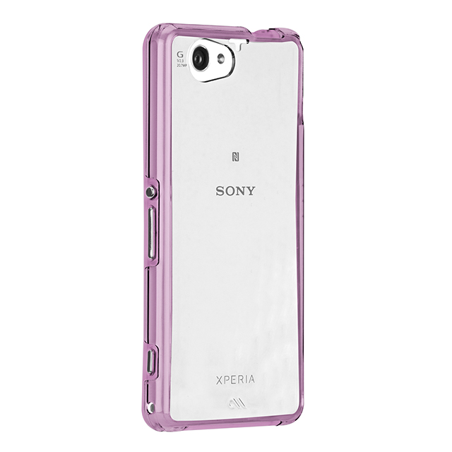 【XPERIA A2/Z1 f ケース】Hybrid Tough Naked Case Clear/Lavendergoods_nameサブ画像