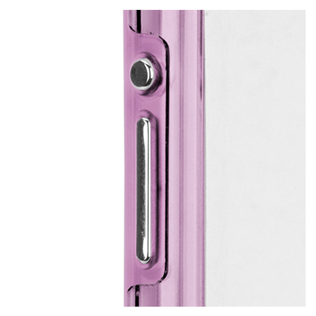 【XPERIA A2/Z1 f ケース】Hybrid Tough Naked Case Clear/Lavenderサブ画像