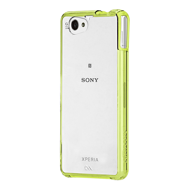 【XPERIA A2/Z1 f ケース】Hybrid Tough Naked Case Clear/Limeサブ画像