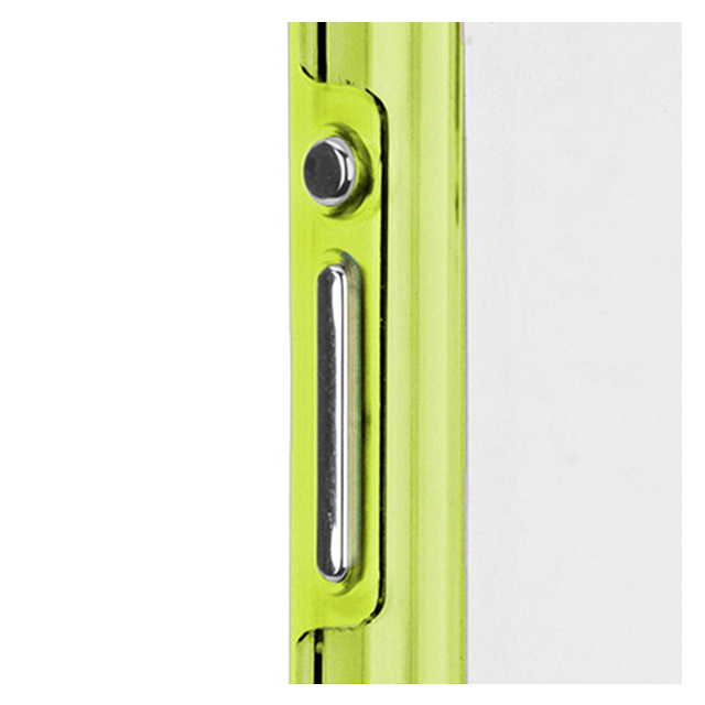 【XPERIA A2/Z1 f ケース】Hybrid Tough Naked Case Clear/Limeサブ画像