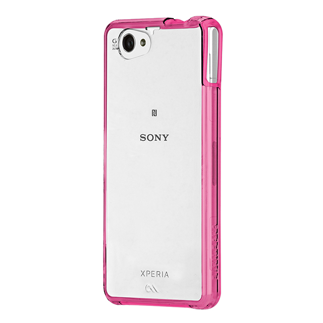 【XPERIA A2/Z1 f ケース】Hybrid Tough Naked Case Clear/Pinkgoods_nameサブ画像