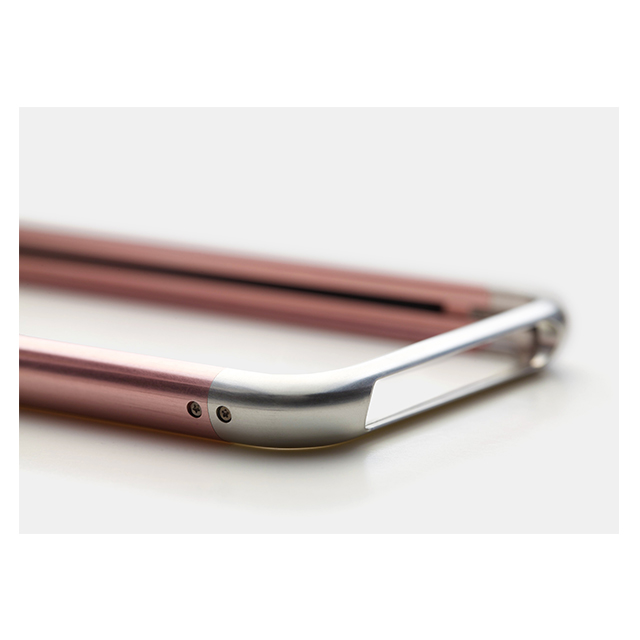 【iPhoneSE(第1世代)/5s/5 ケース】Duralumin Bumper (Pink×Silver)サブ画像