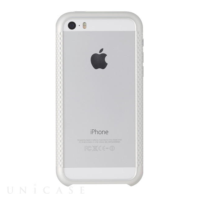 【iPhoneSE(第1世代)/5s/5 ケース】Duralumin Bumper Quattro (Silver)