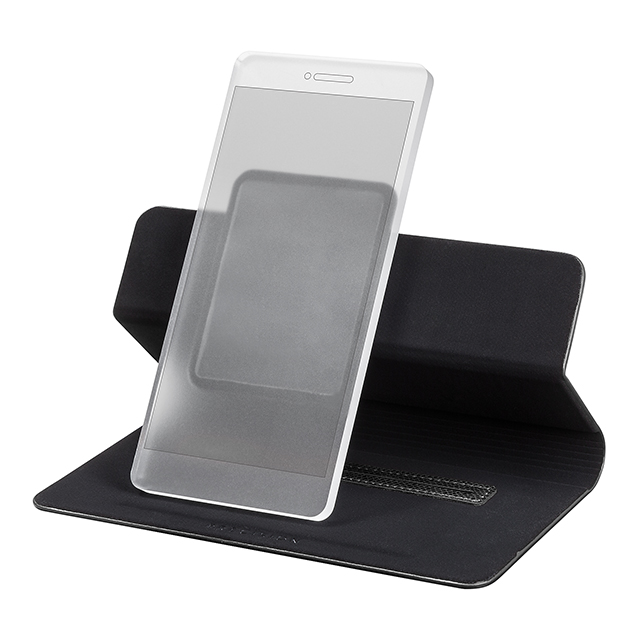 【マルチ スマホケース】Multi PU Leather Case ”EveryCa” LC234 for Smartphone (ブラック)サブ画像