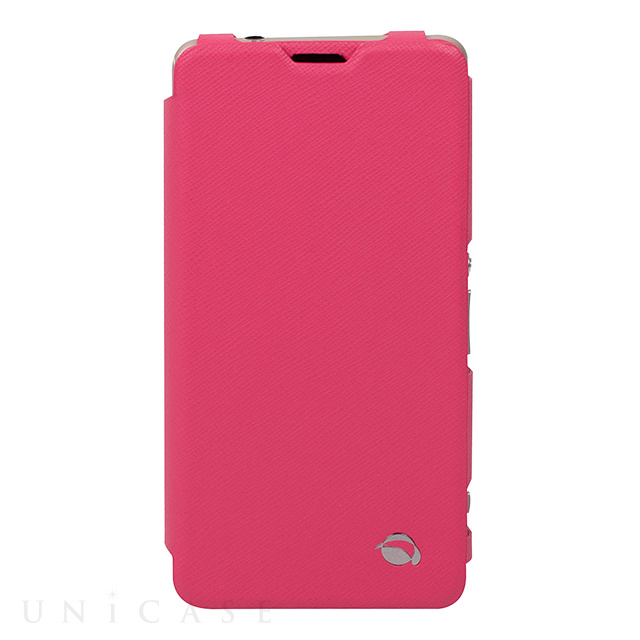 【XPERIA A2 ケース】FlipCase Malmo Pink