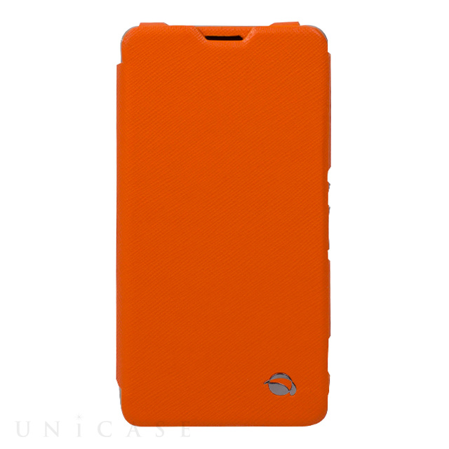 【XPERIA A2 ケース】FlipCase Malmo Orange