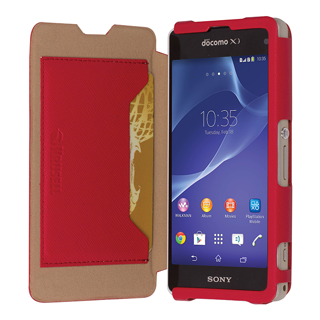 【XPERIA A2 ケース】FlipCase Malmo Redgoods_nameサブ画像