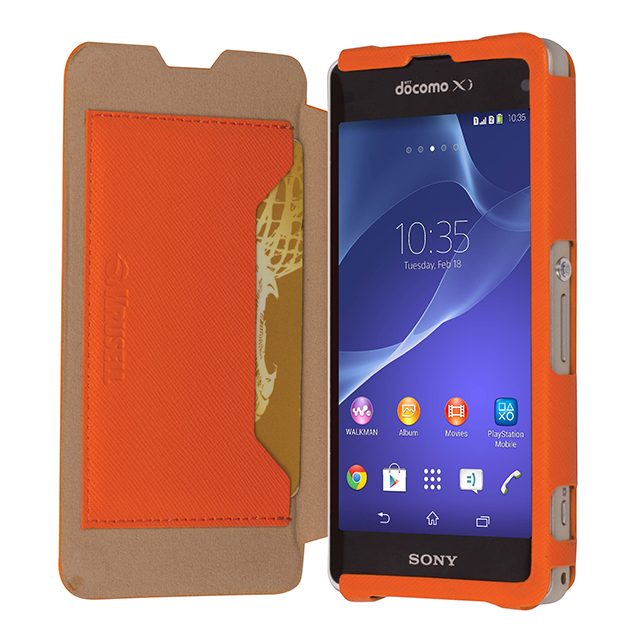 【XPERIA A2 ケース】FlipCase Malmo Orangegoods_nameサブ画像