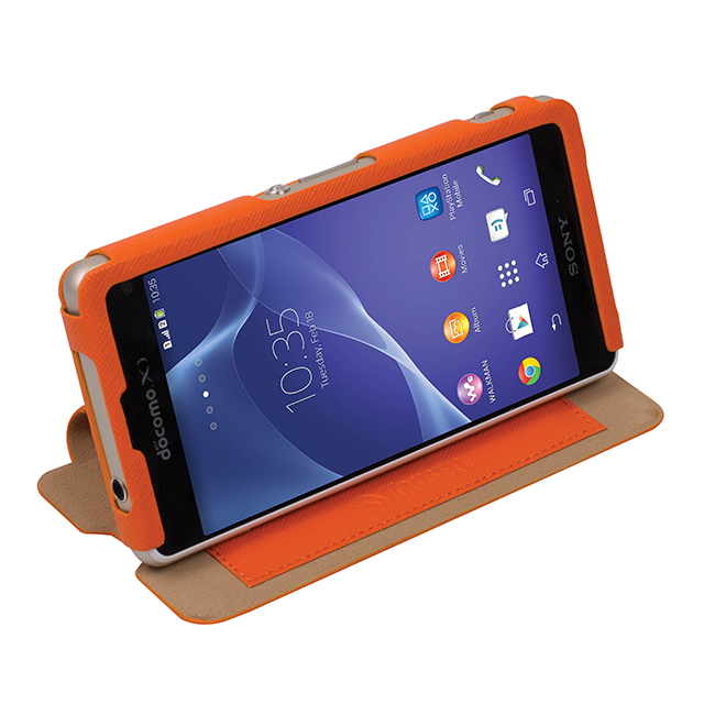 【XPERIA A2 ケース】FlipCase Malmo Orangegoods_nameサブ画像