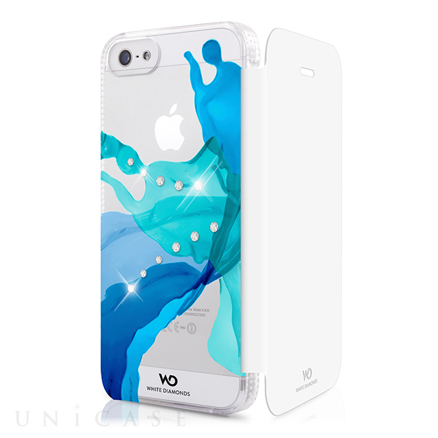 【iPhone5s/5 ケース】Liquids Booklet Blue