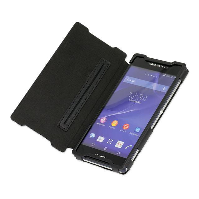 【XPERIA Z2 ケース】Carbon ＆ Leather Case for Xperia Z2 Signal Redサブ画像