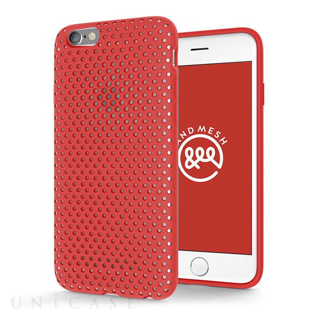 【iPhone6s/6 ケース】Mesh Case (Red)