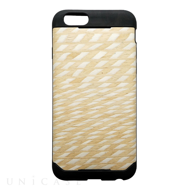 【iPhone6s/6 ケース】Wood Skin ダイヤモンドパール