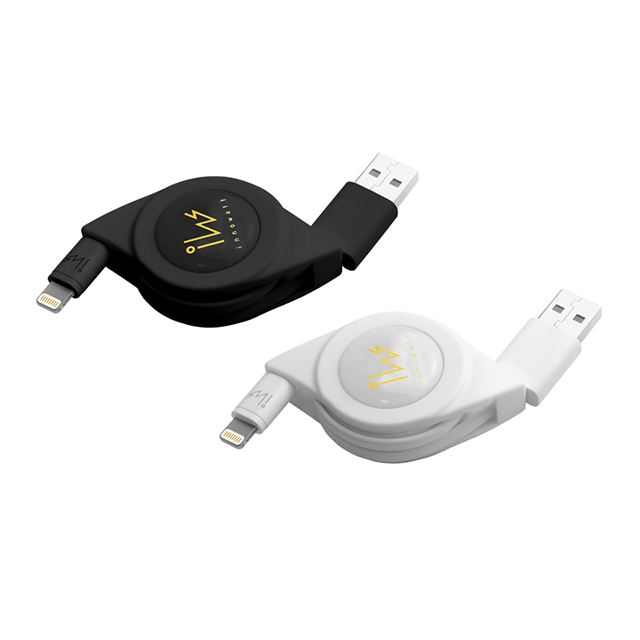 innowatt Retractable cable (Flat 3ft) BLACKサブ画像