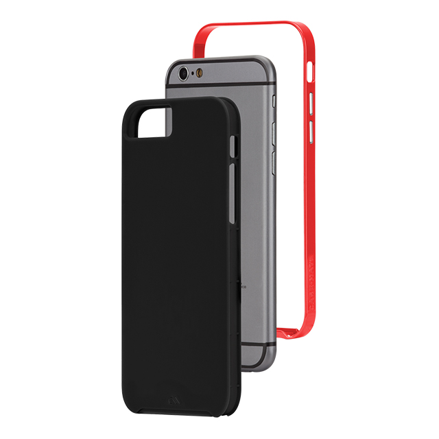 【iPhone6s/6 ケース】Slim Tough Case Black/Redサブ画像