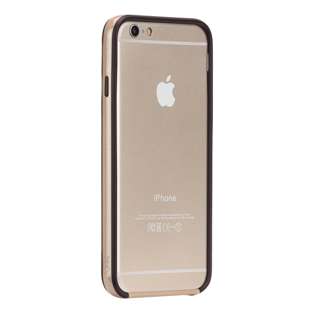 【iPhone6s/6 ケース】Tough Frame (Champagne Gold/Black)サブ画像