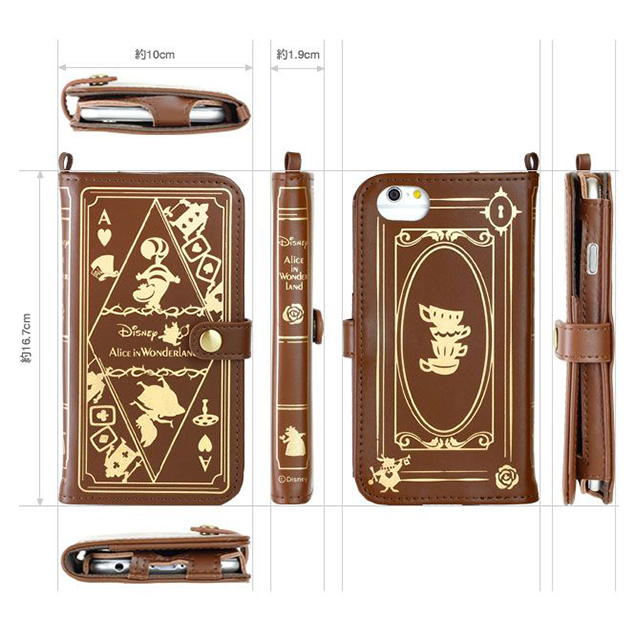 【iPhone6s Plus/6 Plus ケース】ディズニーキャラクター/Old Book Case(ミッキー＆ミニー/バーガンディ)goods_nameサブ画像