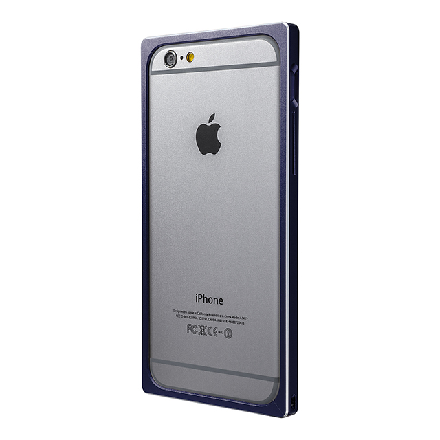 【iPhone6s/6 ケース】Straight Metal Bumper (Navy)サブ画像