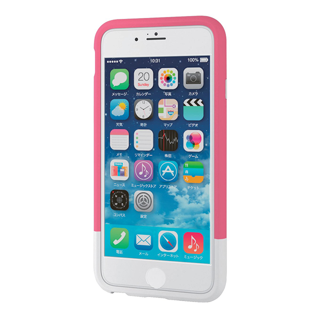 【iPhone6s/6 ケース】シリコンケース/女子柄/リボン(ピンク)サブ画像