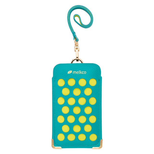 【iPhone6s Plus/6 Plus ケース】Premium Leather Dotzz Pouch Strap (Blue/Green)goods_nameサブ画像