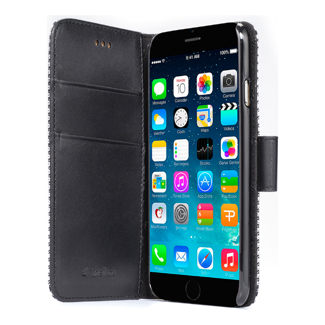 【iPhone6s Plus/6 Plus ケース】PU Case Western Series Diary (Black Checked)サブ画像