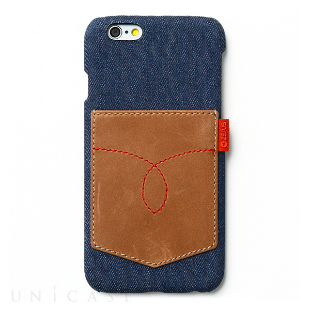 【iPhone6s/6 ケース】Denim Vintage Pocket Bar