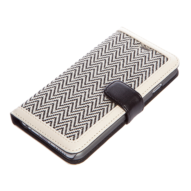 【iPhone6s/6 ケース】Herringbone Diary (アイボリー)サブ画像