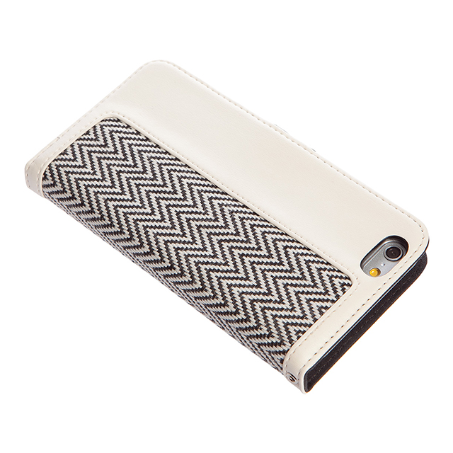 【iPhone6s/6 ケース】Herringbone Diary (アイボリー)サブ画像