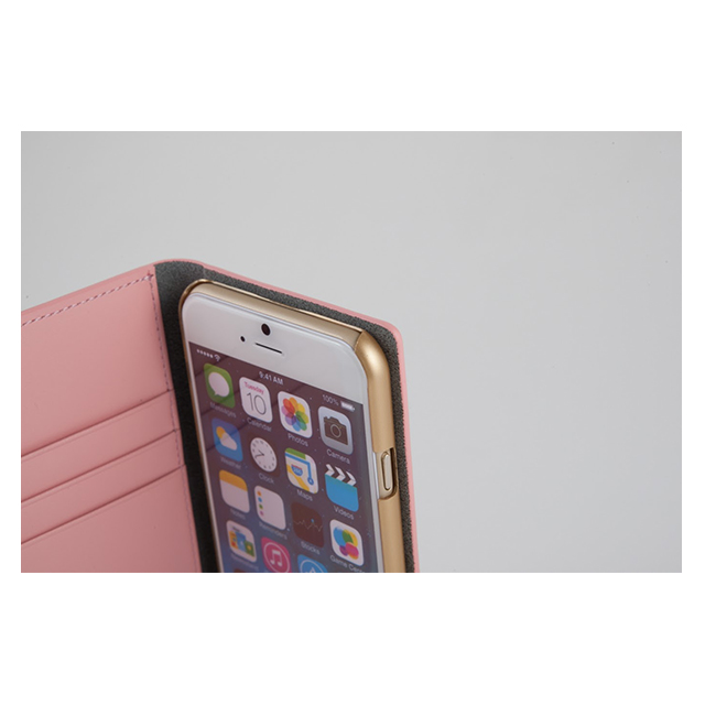 【iPhone6s/6 ケース】D5 Calf Skin Leather Diary (ベビーピンク)サブ画像
