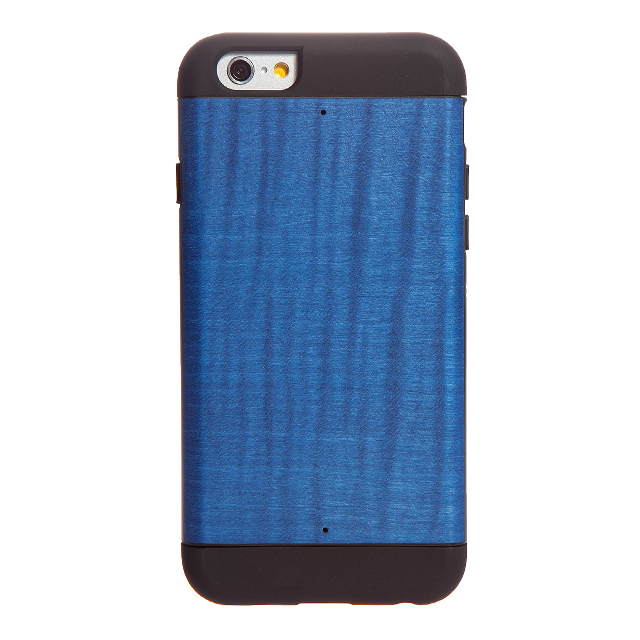 【iPhone6s/6 ケース】天然木ケース プロテクションタイプ Midnight Blue　ブラックフレームgoods_nameサブ画像