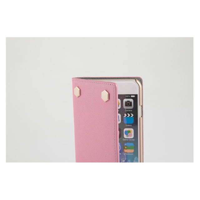 【iPhone6s/6 ケース】D5 Saffiano Calf Skin Leather Diary (ホワイト)goods_nameサブ画像