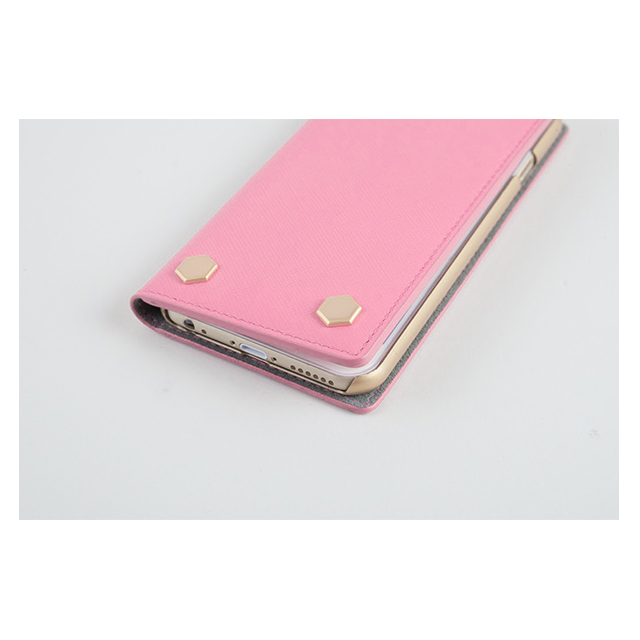 【iPhone6s/6 ケース】D5 Saffiano Calf Skin Leather Diary (ホワイト)goods_nameサブ画像