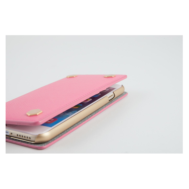 【iPhone6s/6 ケース】D5 Saffiano Calf Skin Leather Diary (ベビーピンク)サブ画像