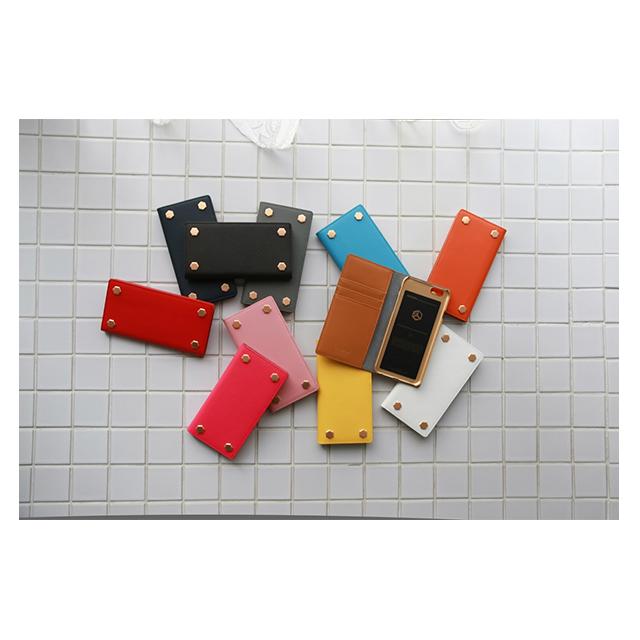 【iPhone6s/6 ケース】D5 Saffiano Calf Skin Leather Diary (ベビーピンク)サブ画像