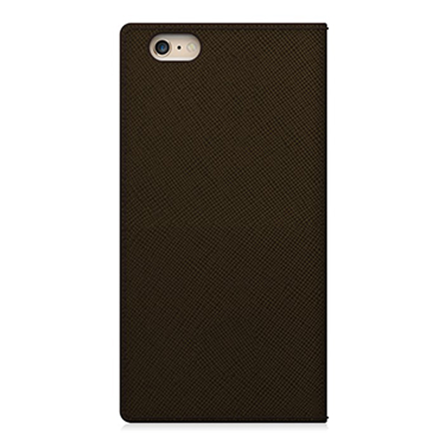 【iPhone6s/6 ケース】D5 Saffiano Calf Skin Leather Diary (ダークブラウン)サブ画像