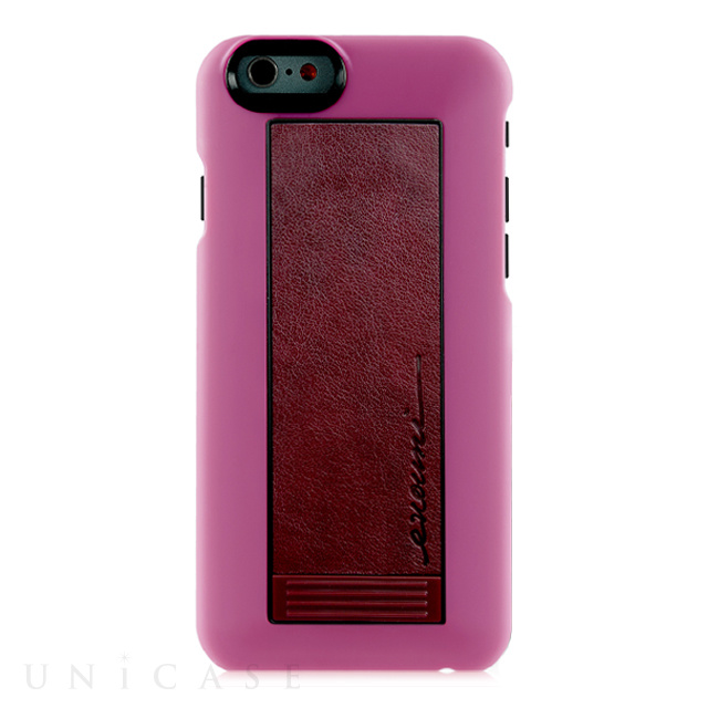 【iPhone6s/6 ケース】Leather Arc Stand Case S56 ピンク