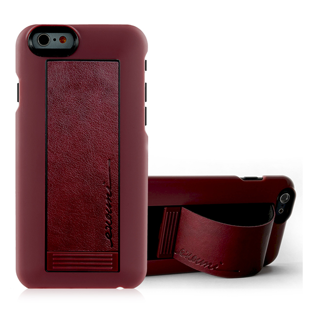 【iPhone6s/6 ケース】Leather Arc Stand Case S56 クラレットgoods_nameサブ画像