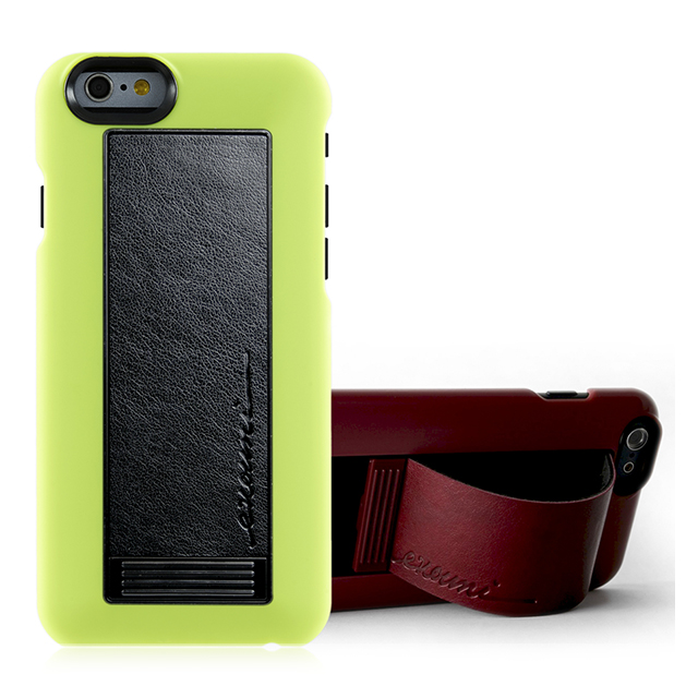 【iPhone6s/6 ケース】Leather Arc Stand Case S56 グリーンサブ画像