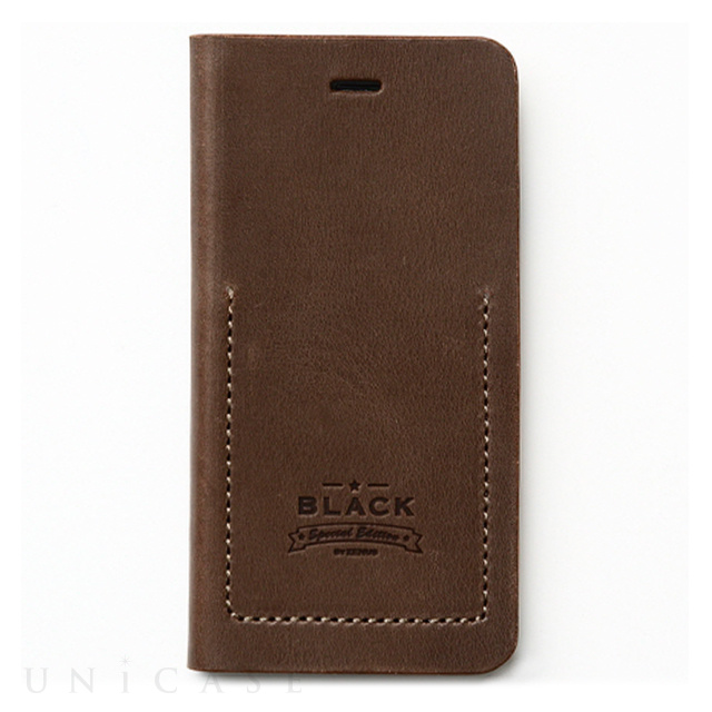 【iPhone6s Plus/6 Plus ケース】Black Tesoro Diary (ブラウン)